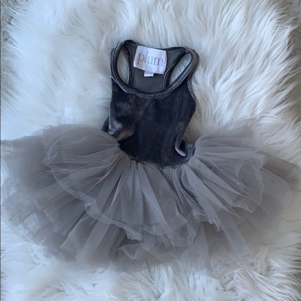 Baby Girl Gray Tutu Dress